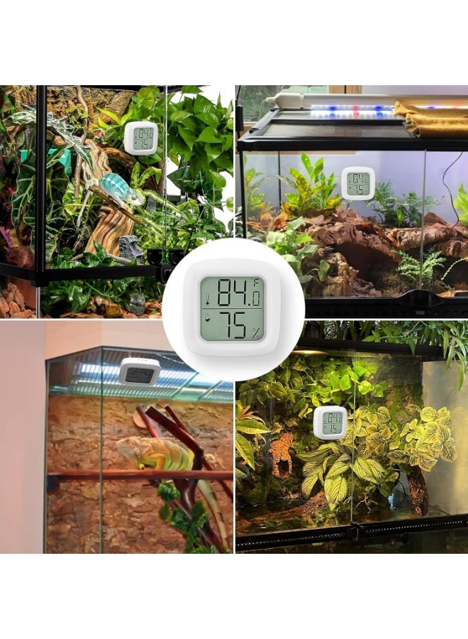 Meetion 2 PCS Reptile Thermometer and Humidity Gauge With On-Off, Tank Accessories for Jumping Spider, Leopard Gecko, Hermit Crab, Ball Python, Lizard - Image 5
